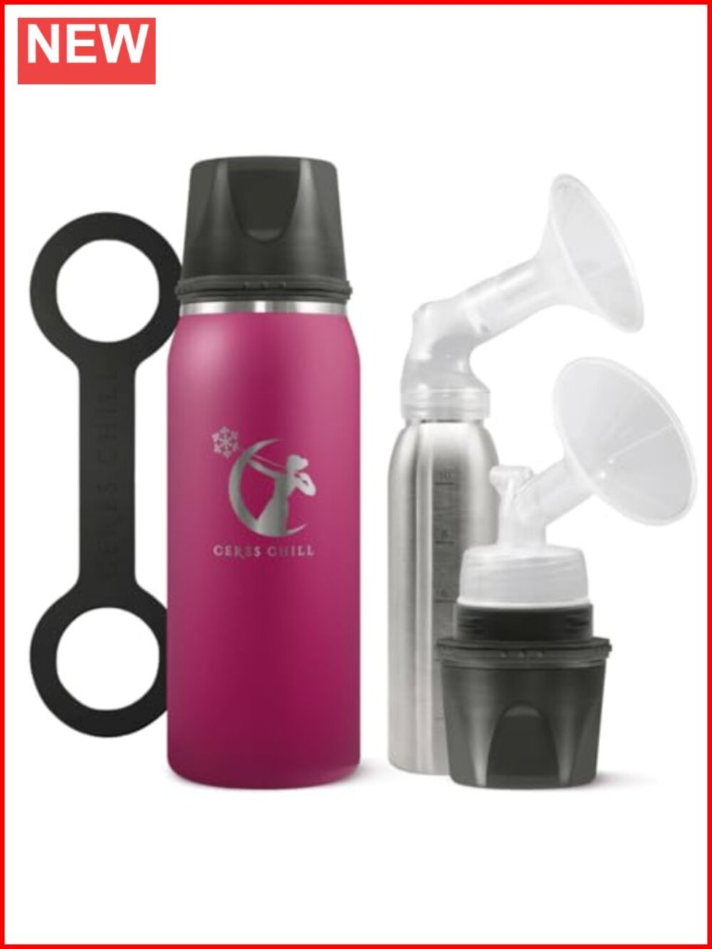Breastmilk Chiller Warmer Bottle 28oz 24hr Storage Double Pumping